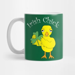 Irish Chick White Text Mug